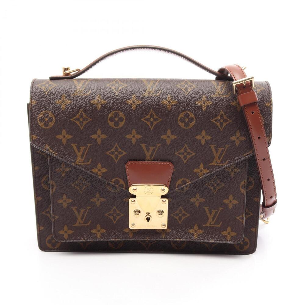 LOUIS VUITTON Brown Monogram Leather Bag